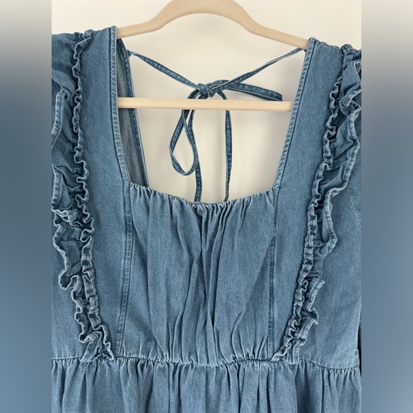 ASOS Denim Maternity Dress - Picture 4 of 4